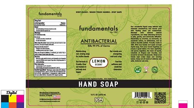 Fundementals Hand Soap 16oz Lemon